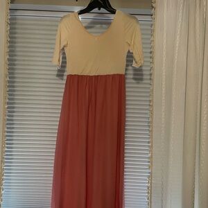 Pink Blush maternity dress